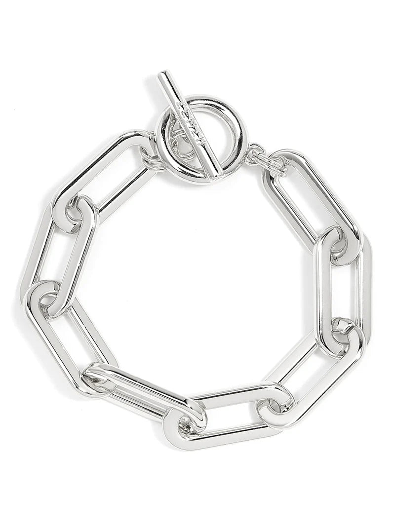 Classic & Rope Link Bracelet Silver