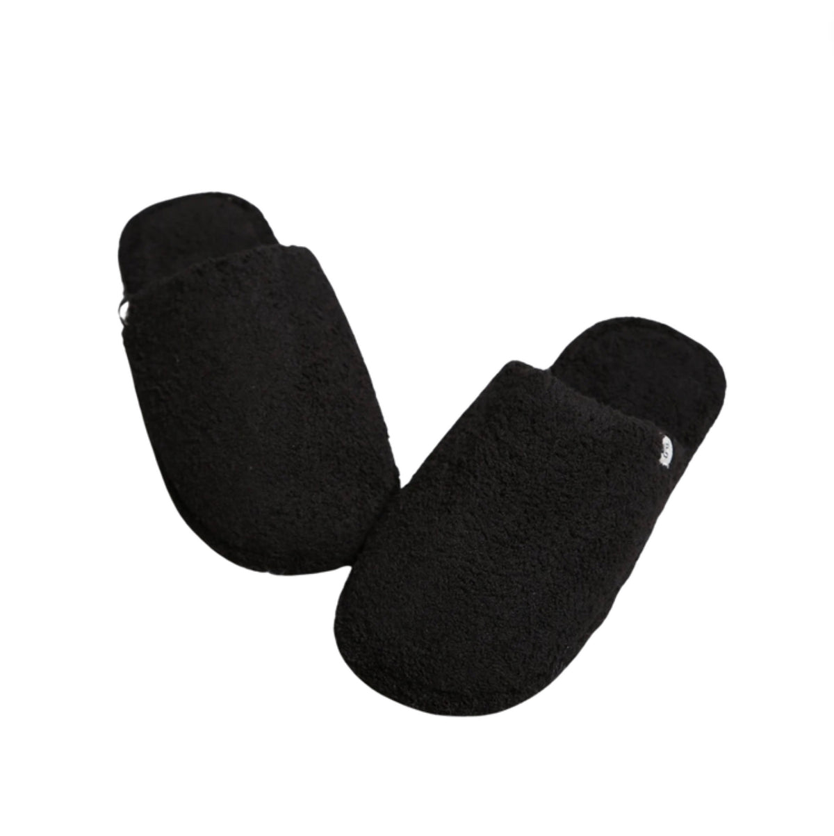 Comfy Luxe Black Slippers