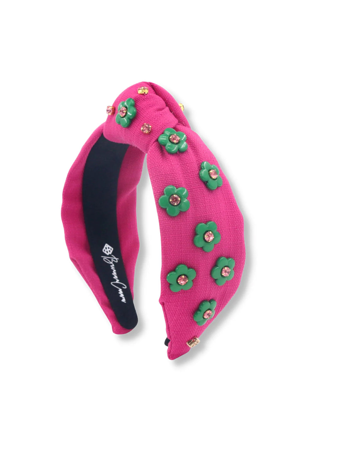 Magenta & Green Flower Headband