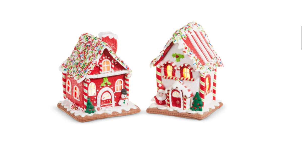 7.25” Lighted Gingerbread House