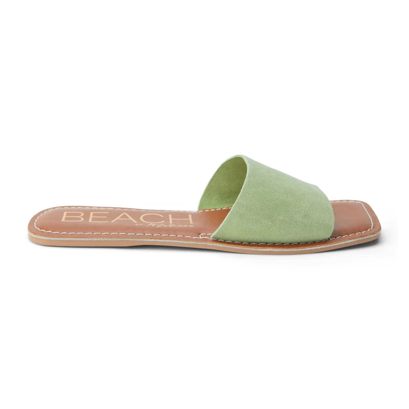 Beach Green Suede Sandals