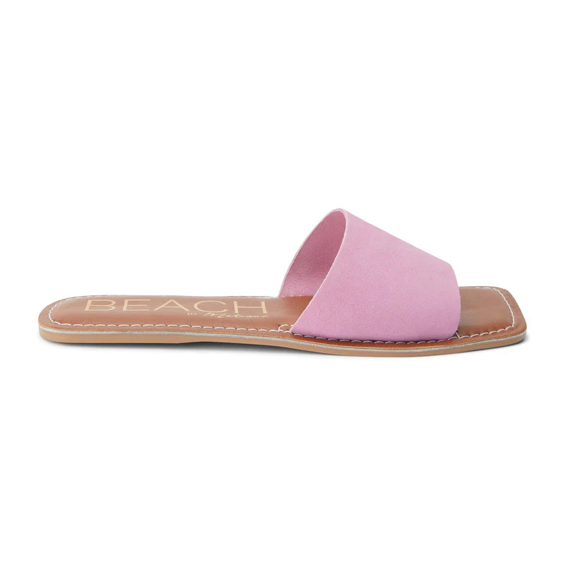 Beach Pink Suede Sandals