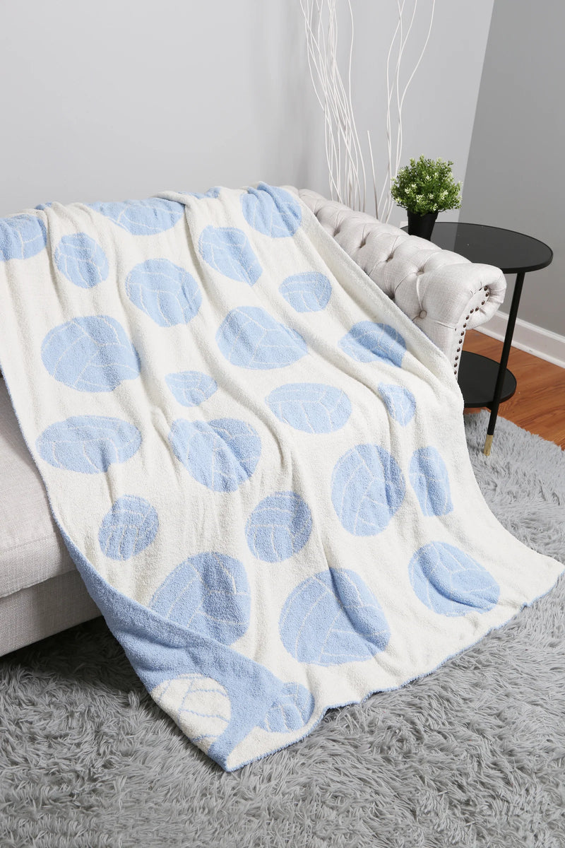 Blue Comfy Luxe Volleyball Blanket